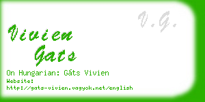 vivien gats business card